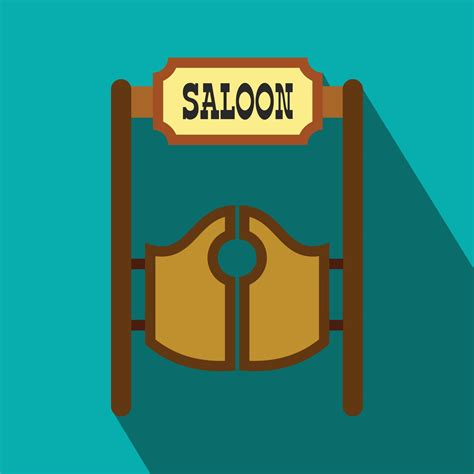 Old western swinging saloon doors flat icon 14209230 Vector Art at Vecteezy