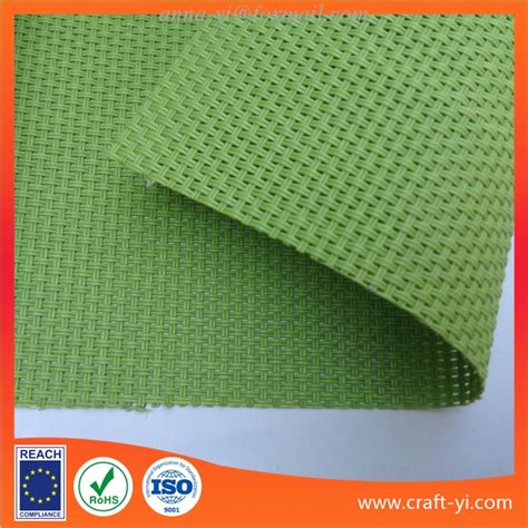 Green Color Textilene Mesh Fabric 2x2 Weave Mesh Fabrics For Outdoor Chair