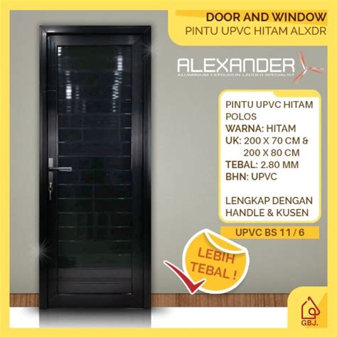 Jual Pintu Upvc Hitam Alexander Kusen Handle Pintu Pintu Rumah Dan