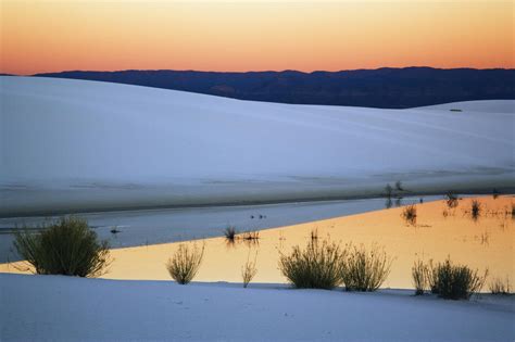 Dunes At Sunset White Sands National Monument New Mexico HD Wallpaper