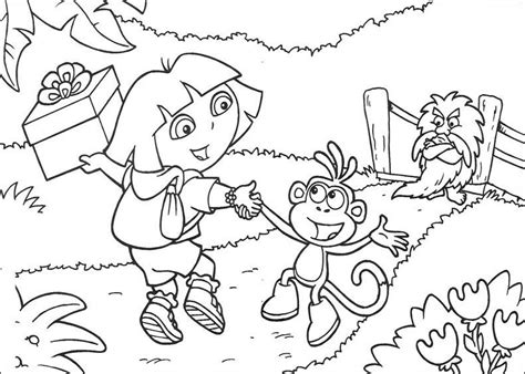 Coloriage Dora L Exploratrice Dessins Anim S Dessin