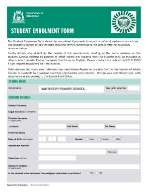 Fillable Online Winthropps Wa Edu Au Wp Content UploadsSTUDENT
