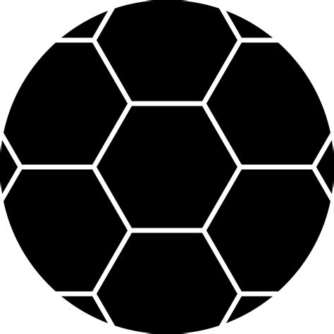 Black And White Soccer Glyph Icon Or Symbol 24277948 Vector Art At