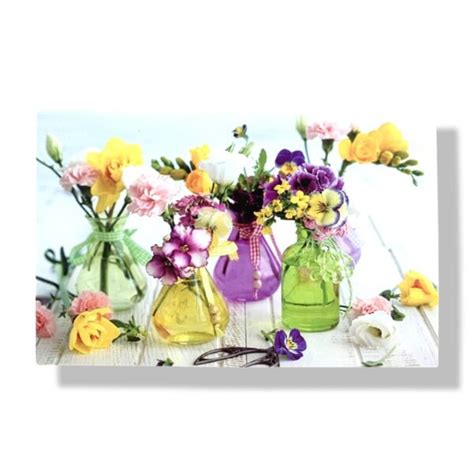 Blanco Wenskaart Bloemen 11x17 Cards Crafts