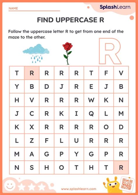 Letter R Worksheets For Kindergarteners Online Splashlearn