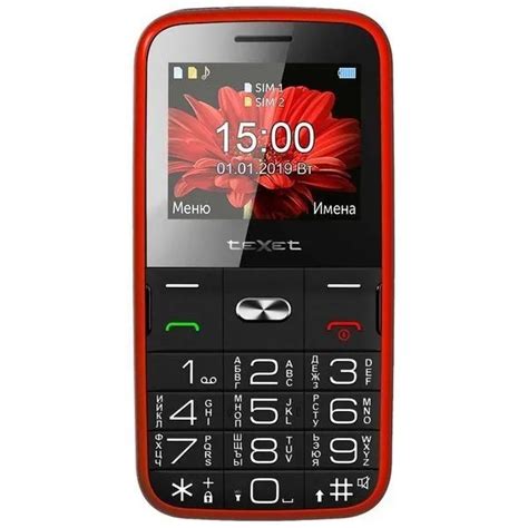 Смартфон Texet Телефон TM-B227 Dual Sim Red - купить по выгодной цене в ...