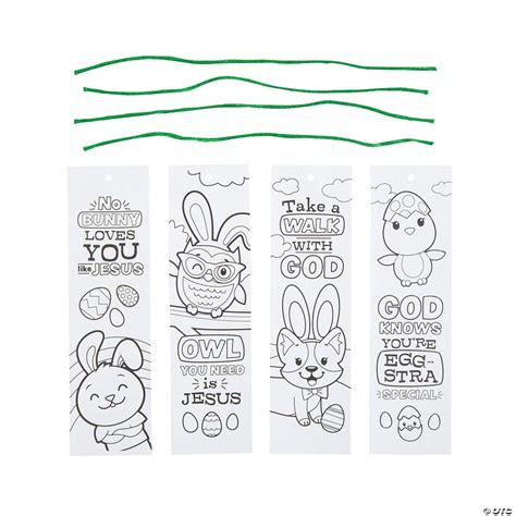 Color Your Own Religious Easter Bookmarks 12 Pc Discontinued