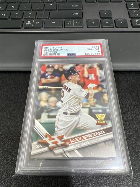 Topps Alex Bregman Batting Psa Rookie Rc Ebay