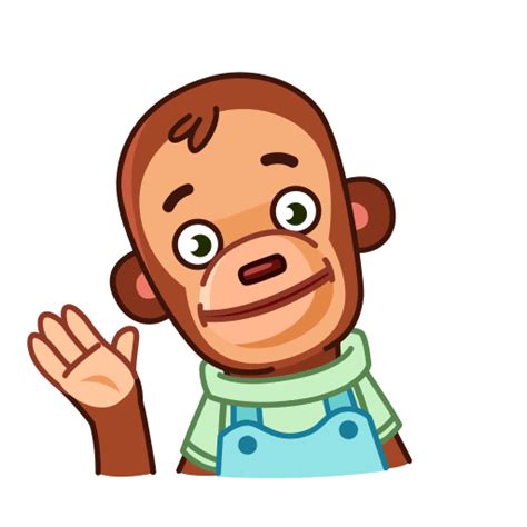 Monkey Puppet Hi Hello Waving GIF | GIFDB.com