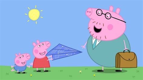 Peppa - Series 3: 50. Paper Aeroplanes/Itealain-phàipeir - BBC iPlayer