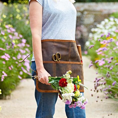 Personalised Buffalo Leather Gardening Tool Belt Paper High