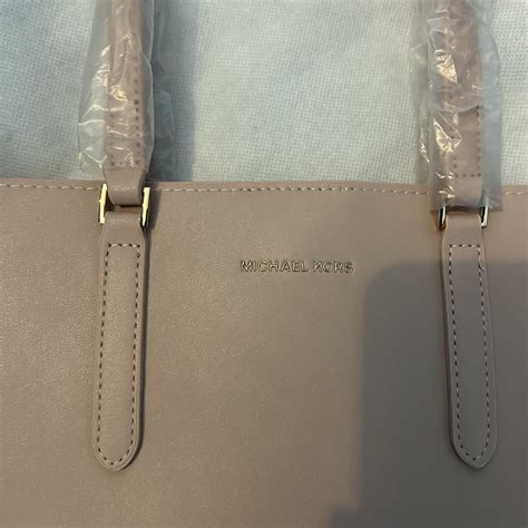 New Michael Kors Nude Shopping Tote Bag With Dust Bag Depop