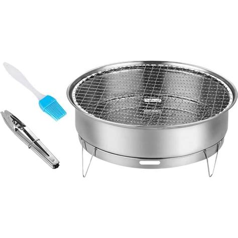 Barbecue Au Charbon Portatif Barbecue Pliable En Acier Inoxydable