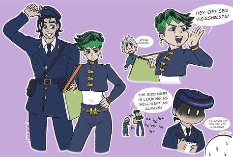 Copjosuke X High Schoolerrohan Jjba By Bakageyama On Newgrounds