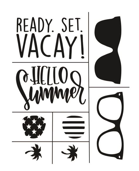 Reusable Silkscreen Stencil Hello Summer Reusable Self Etsy