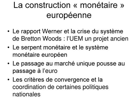 LEurope économique et monétaire ppt télécharger