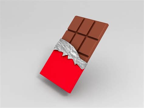 Chocolate Bar 3d Model Cgtrader