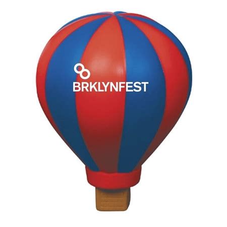 Promotional Hot Air Balloon Stress Ball with Custom Logo