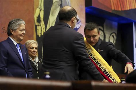 Daniel Noboa is sworn in as Ecuador's president, inheriting the ...