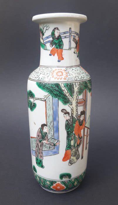 Jarr N Porcelana Famille Verte Rouleau Vase China Catawiki