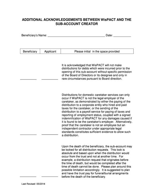 Fillable Online Wispact Contribution Agreement Addendumtrust I Doc Fax