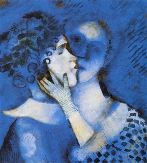 Marc Chagall Lovers In Blue Get Custom Art