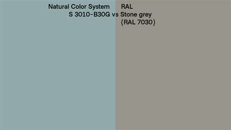 Natural Color System S 3010 B30g Vs Ral Stone Grey Ral 7030 Side By