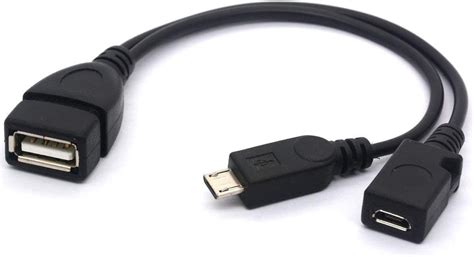 Micro Usb Otg Splitter Cable Micro Usb Otg Power Enhancer Cord Usb 20