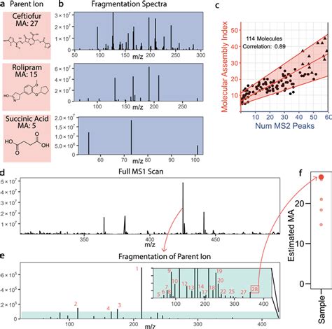 Experimental Correlation Of Mass Spectrometry Data To Ma And Ma Download Scientific Diagram