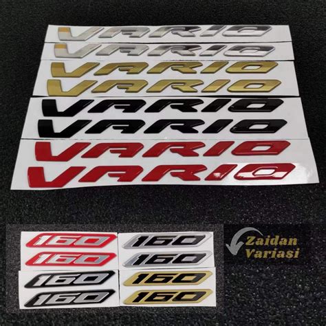 Jual Stiker Emblem Vario 160 Sticker Logo Timbul Full Body Cbs Abs