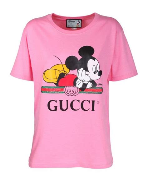 Gucci Cotton Disney X Oversize T Shirt In Pink Lyst