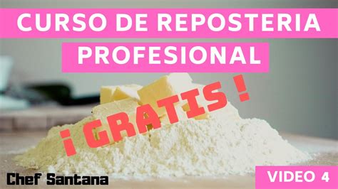 Curso Reposter A B Sico V Deo Curso Gratis De Reposteria Youtube