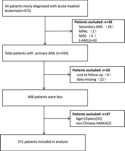 Flowchart Of Patient Selection Abbreviations Aml Acute Myeloid