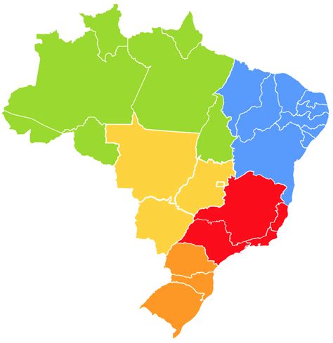 Mapa Do Brasil Regi Es Png Roaredu