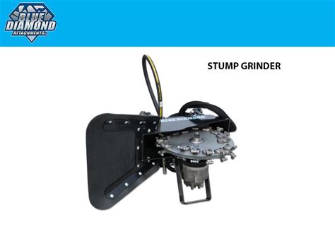 Skid Steer Stump Grinder Tagged Blue Diamond Langefels Equipment