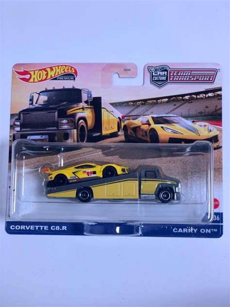 Hot Wheels Team Transport Corvette C8 R Carry On Carshoping