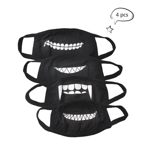 4 Pack Black Anti Dust Face Mask Mouth For Women Men Unisex Exo Cotton Blend Ebay In 2019