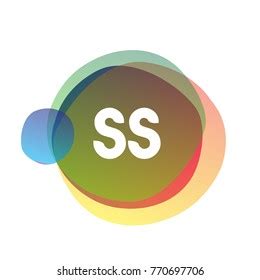 Letter Ss Logo Colorful Splash Background Stock Vector Royalty Free