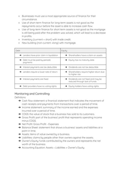 finance syllabus notes business studies year  hsc thinkswap
