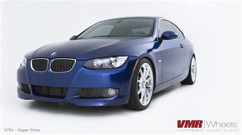 Vmr Wheels V Hyper Silver On Bmw E Blue Metallic A Photo On