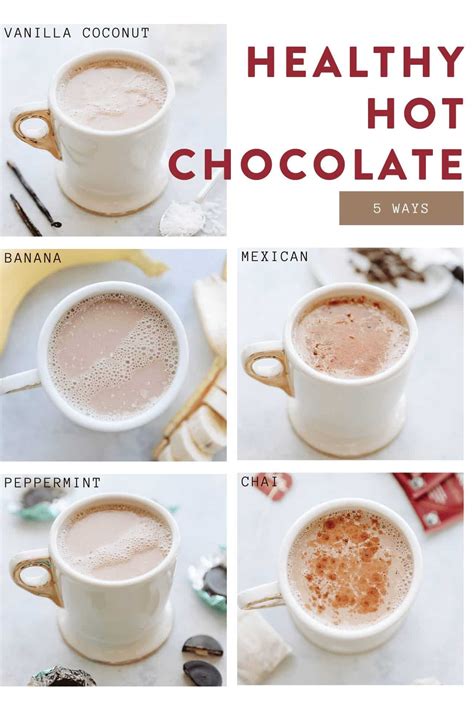 Healthy Hot Chocolate Recipes 5 Flavors The Healthy Maven