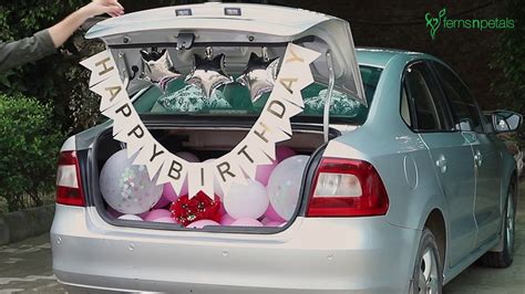 Birthday Surprise Car Boot Décor Youtube