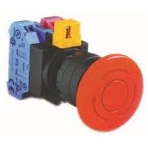 Idec Hw1e Bv402 R Non Illuminated Mushroom Emergency Stop Pushbutton