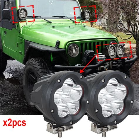 2x Supper Bright 5 Inch Led Auxiliary Light 60w Led Work Lights 12v 24v