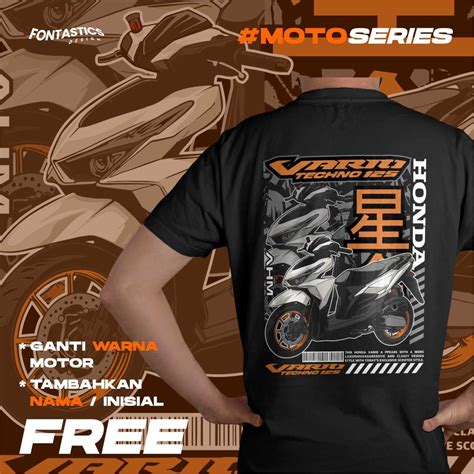 Jual KAOS HONDA VARIO TECHNO 125CC MODIFIKASI MOTOR HONDA BISA CUSTOM