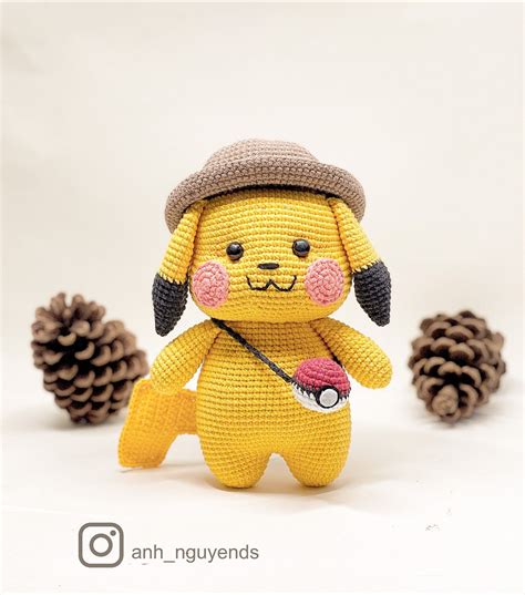 CROCHET PATTERN PIKACHU Pikachu Crochet Pattern Pikachu | Etsy