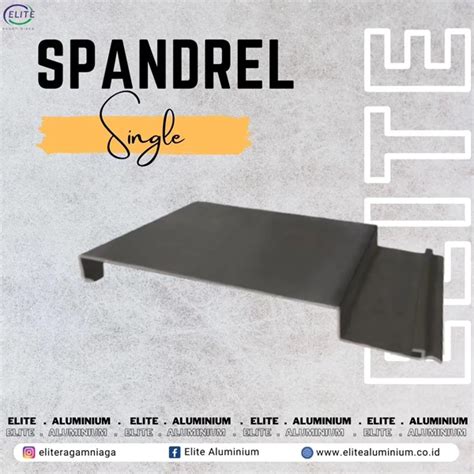 Jual Spandrel Single Hitam Anodise Black Anodise Jakarta Elite