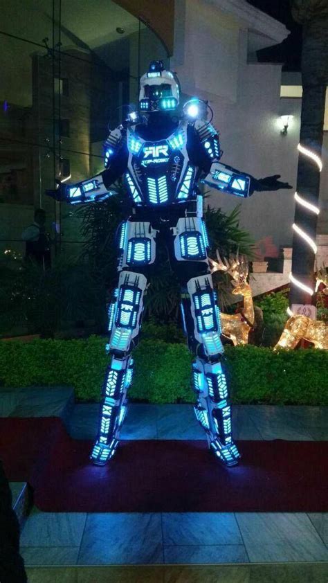 Mega Led Robot Costume Robots Suit Dj Traje Party Show Glow Suits Ebay Robot Costumes Robot