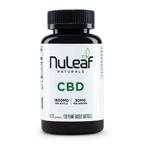 Nuleaf Naturals Hemp Cbd Capsules Full Spectrum Softgels Mg