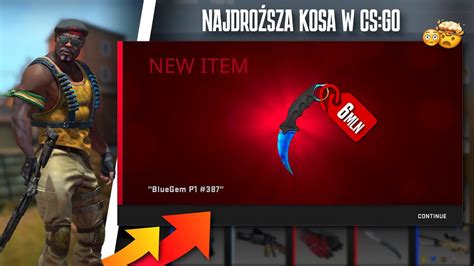 NAJDROŻSZA KOSA DO CS GO NA ŚWIECIE KARAMBIT CASE HARDENED BLUE GEM